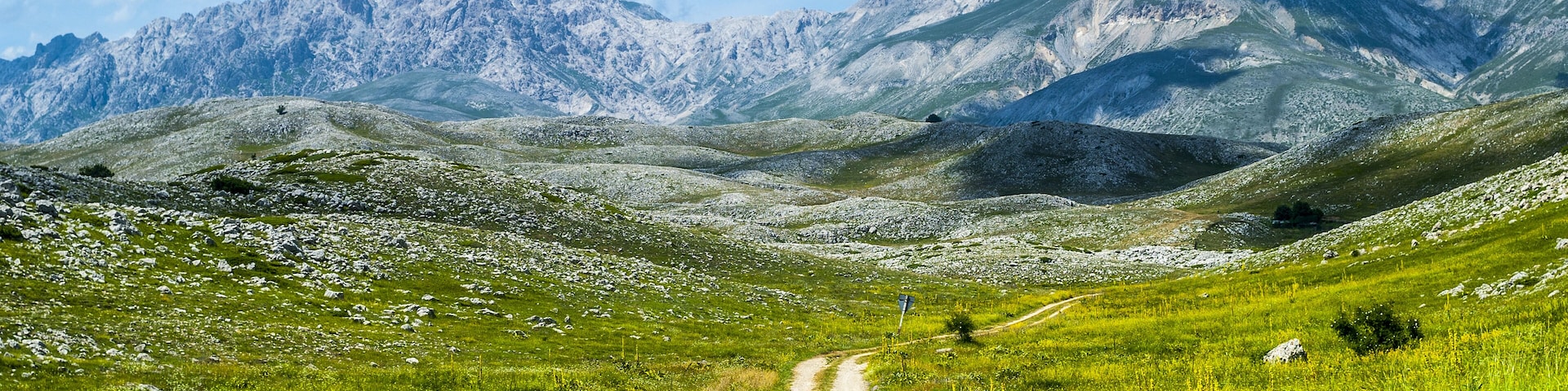 Campo Imperatore (L'Aquila, Abruzzi, Italy) - Landscape at summer in the Gran Sasso d'Italia Natural Park
