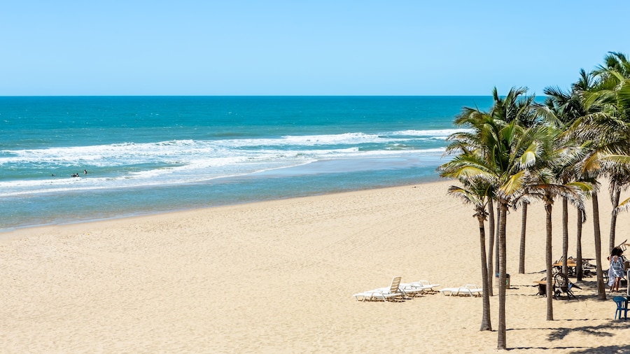 Porto das Dunas beach at the Aquiraz district in Fortaleza, Brazil.
