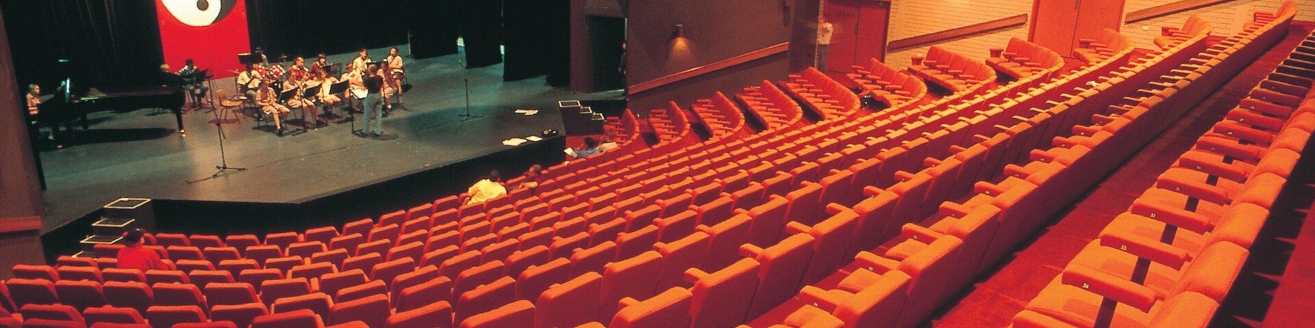 Araluen Cultural Precinct featuring theater scenes and interior views