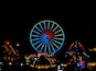 View of the Indiana state fair by night