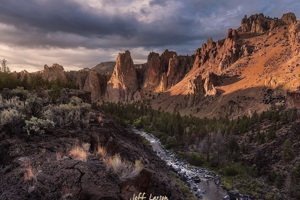 Catching the last light of Summer at Smith Rock State Park.