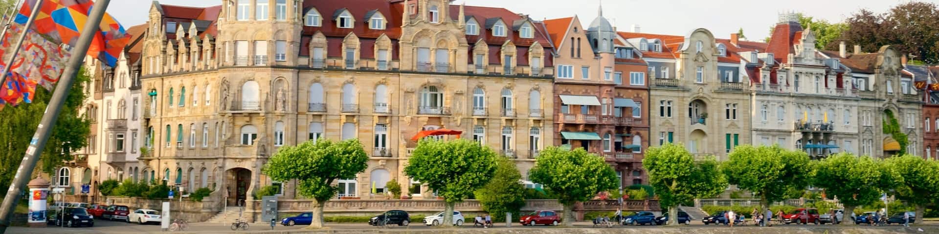 Hafen von Konstanz das einen Fluss oder Bach