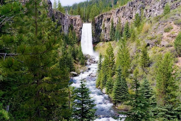 This gorgeous waterfall is in the high desert near Bend, Oregon. Well worth the dusty road that confuses a GPS.