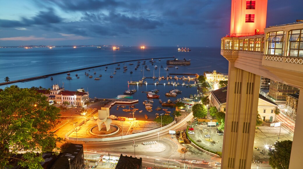 Sunset view of Salvador City in Bahia, Brazil