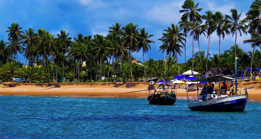 beach Guarajuba, Bahia, Brazil