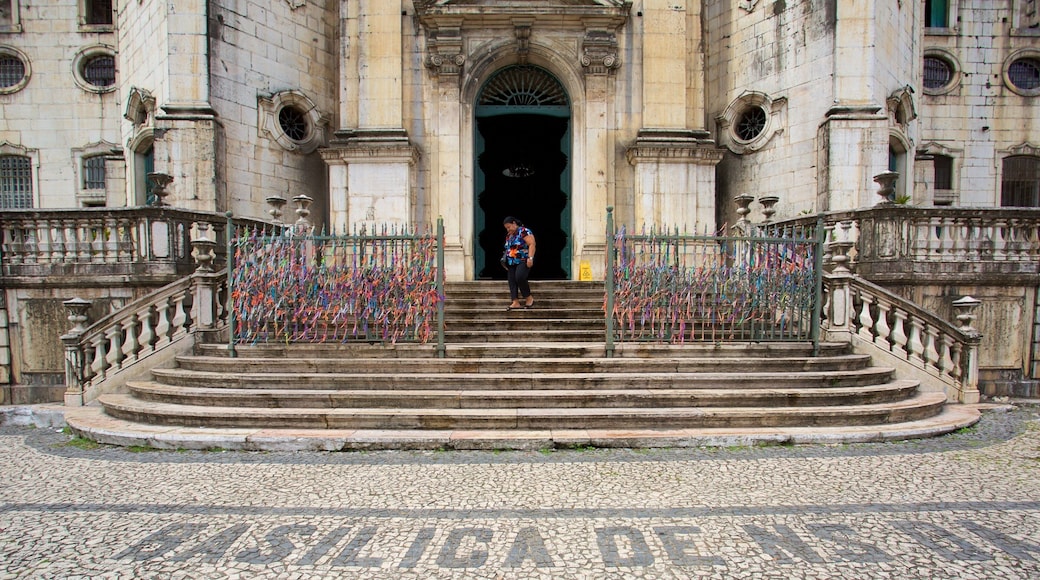 Nossa Senhora de Conceicao da Praia Church showing a church or cathedral and religious elements