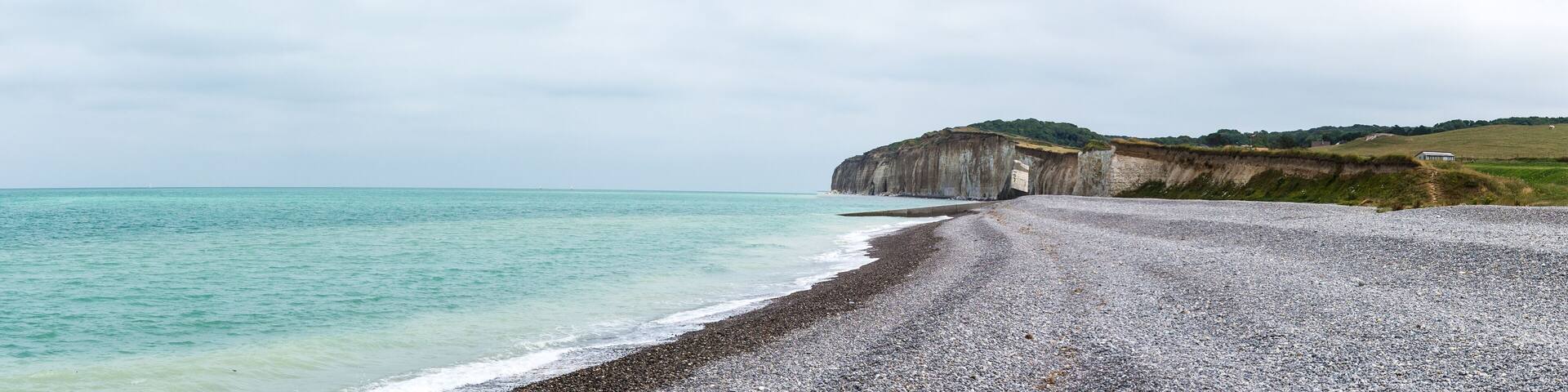 Panorama d'une plage normande