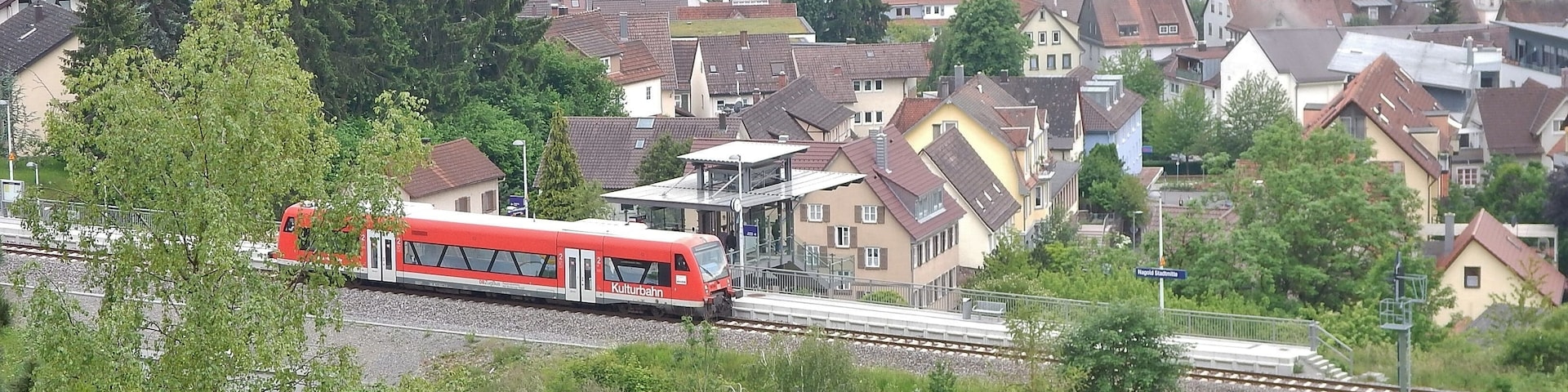 Bahnhof Nagold Stadtmitte mit Kulturbahn