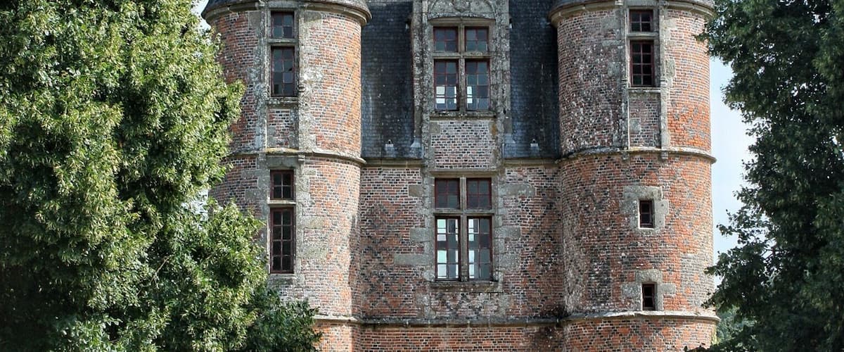 Carrouges Castle. In Normandy
