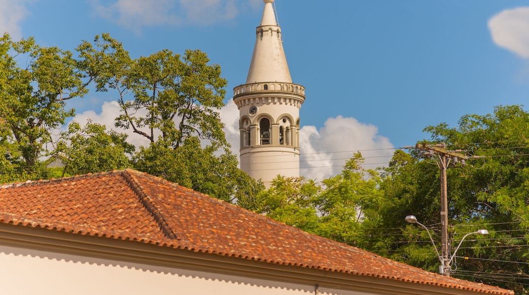 The tower of the "Santo Antônio De Pádua" Church in the city of Silveira Martins in Brazil.