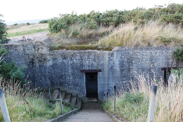 The old World War 2 German bunkers. A very interesting site