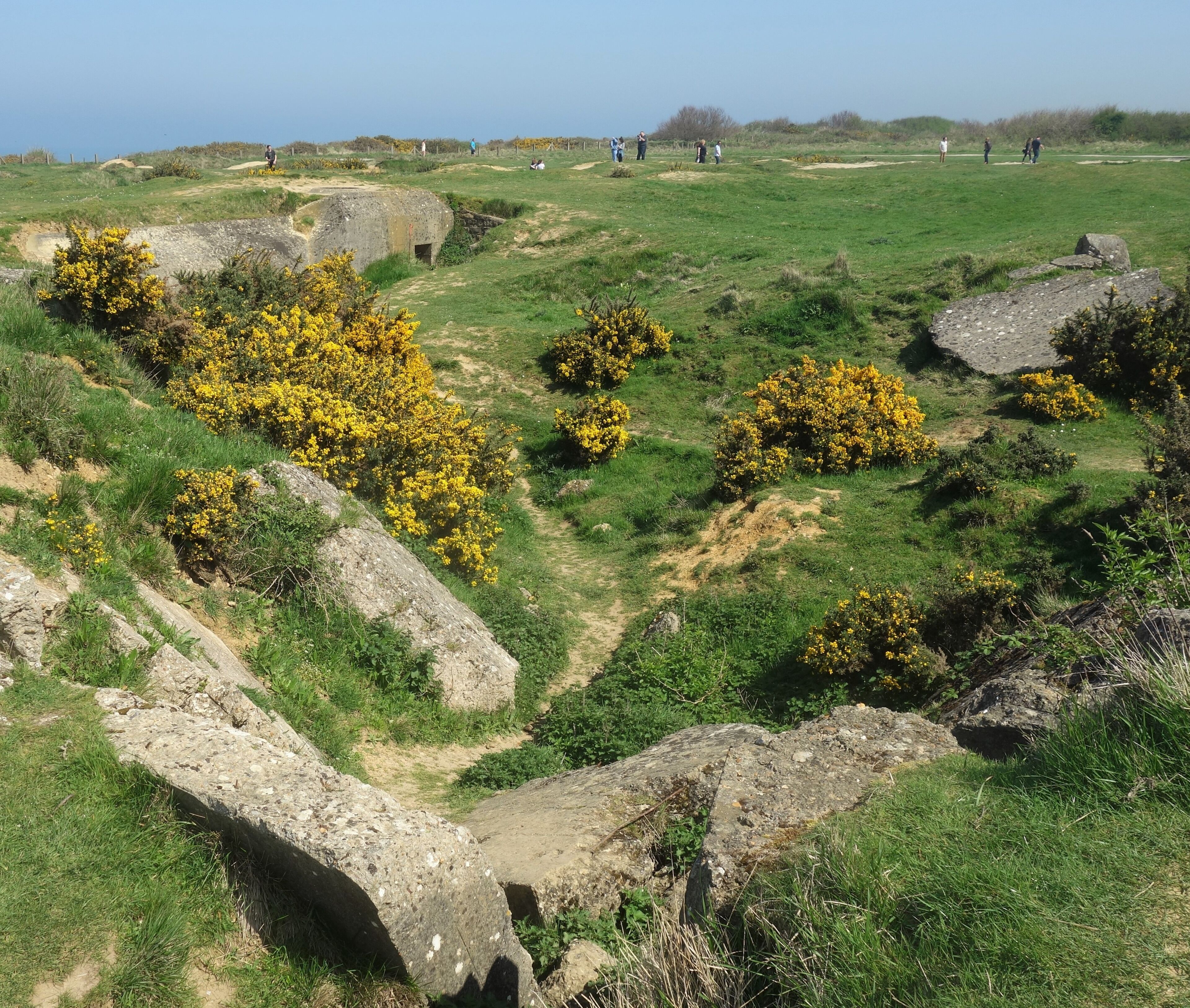 Normandy, traces of D-day.
June 6, 2019: 75th anniversary of D-day in Normandy.
Today, the Pointe du Hoc looks like the lunar surface. Craters left by aerial bombing and naval artillery shells still litter the ground as evidence of the fierce battle that took place here. #D_day_Normandy