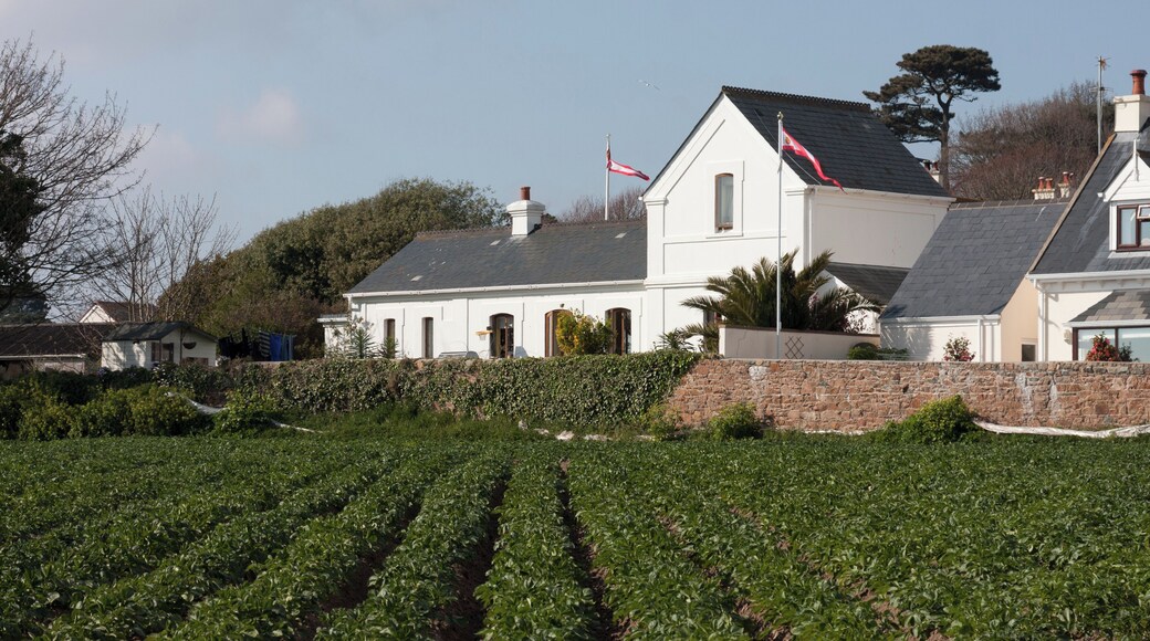 Former railway station building in Samarès, St. Clement, Jersey.