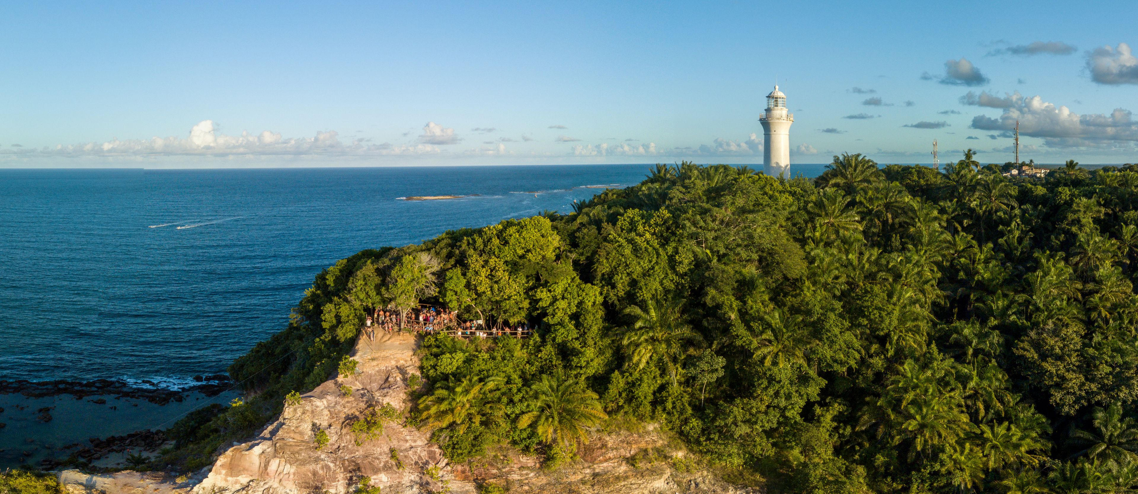 Imagem aérea de Morro de São Paulo, Ilha de Tinharé, Cairu, Bahia, Brasil