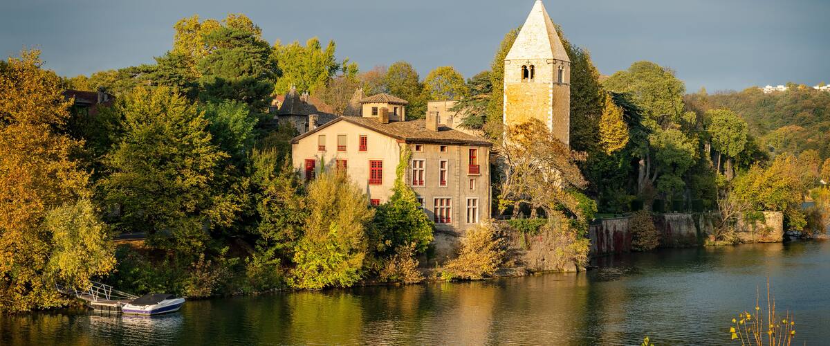 Ile Barbe in Lyon, France