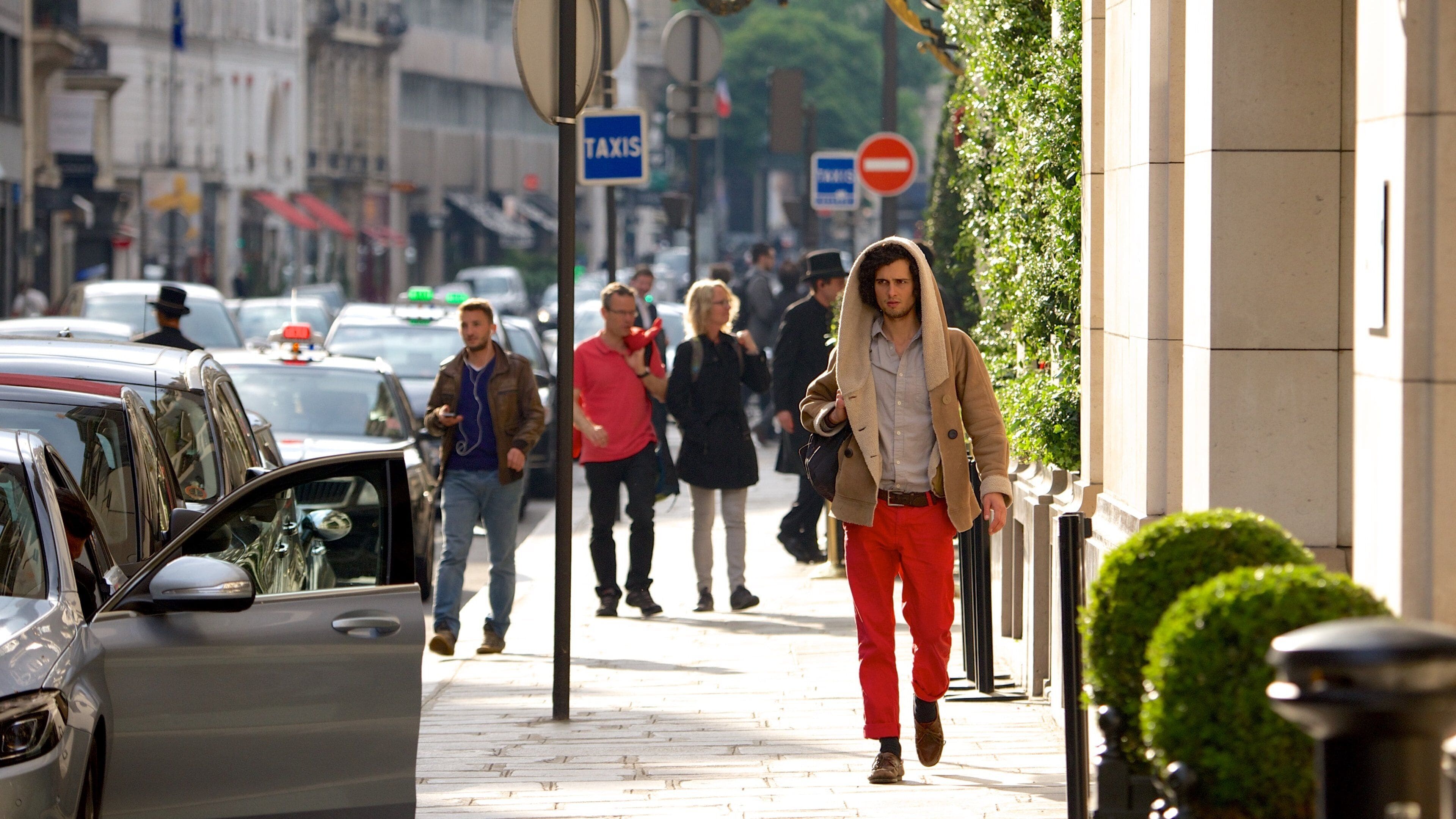 8th Arrondissement showing street scenes as well as a small group of people