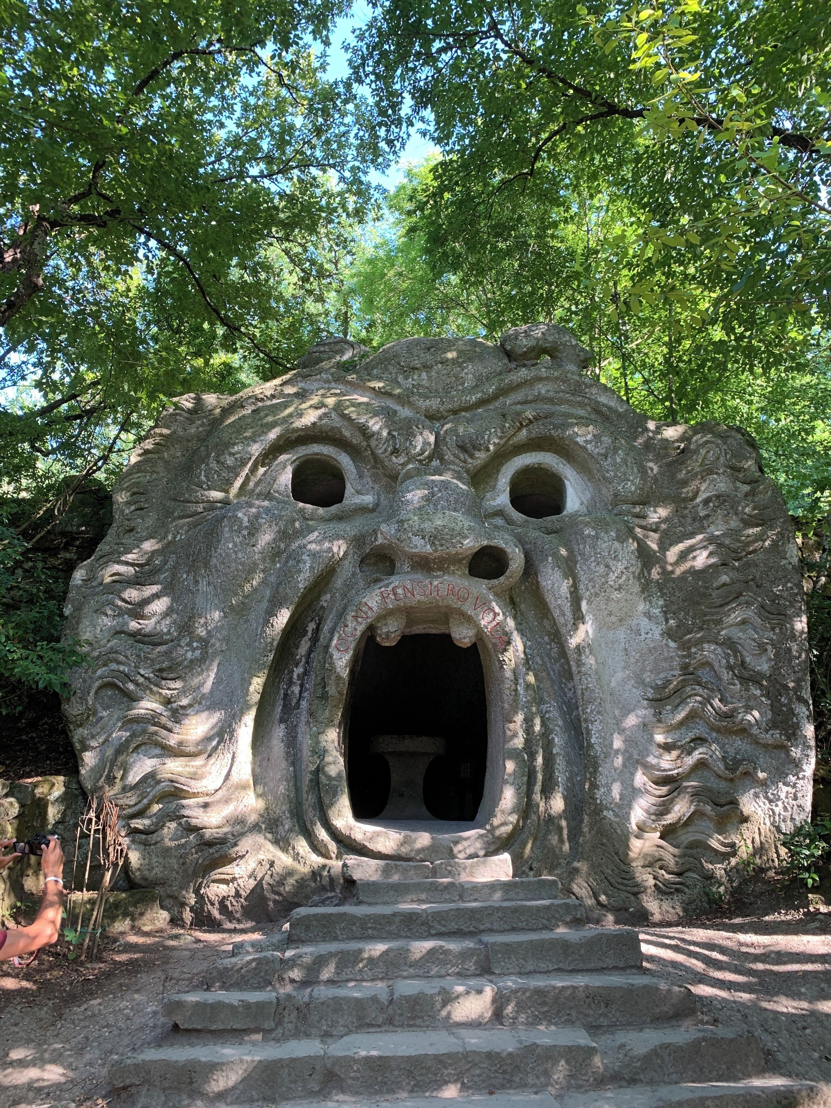 Monsters park one of his kind built in the 15th century a must see once in Tuscany.