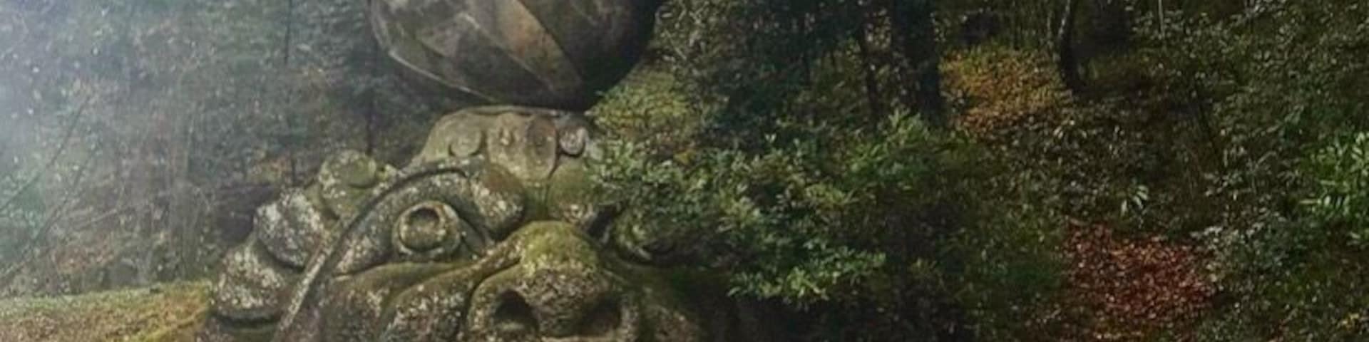 Interesting little find in Bomarzo. Same architect as Villa d’Este, definitely a different feel and style.