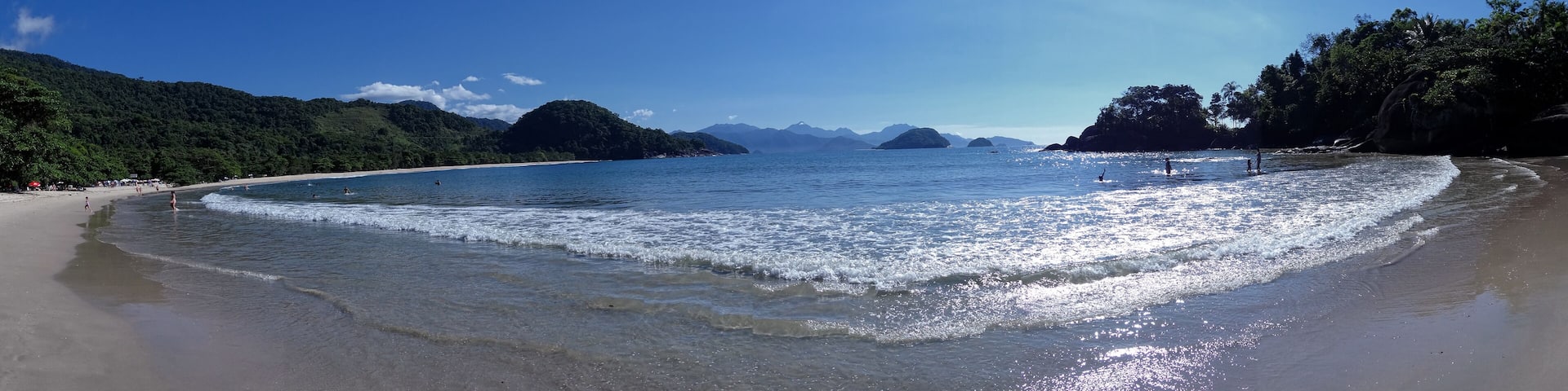 Felix Beach, Ubatuba, North Coast of Sao Paulo, Brazil - Panorama Photo