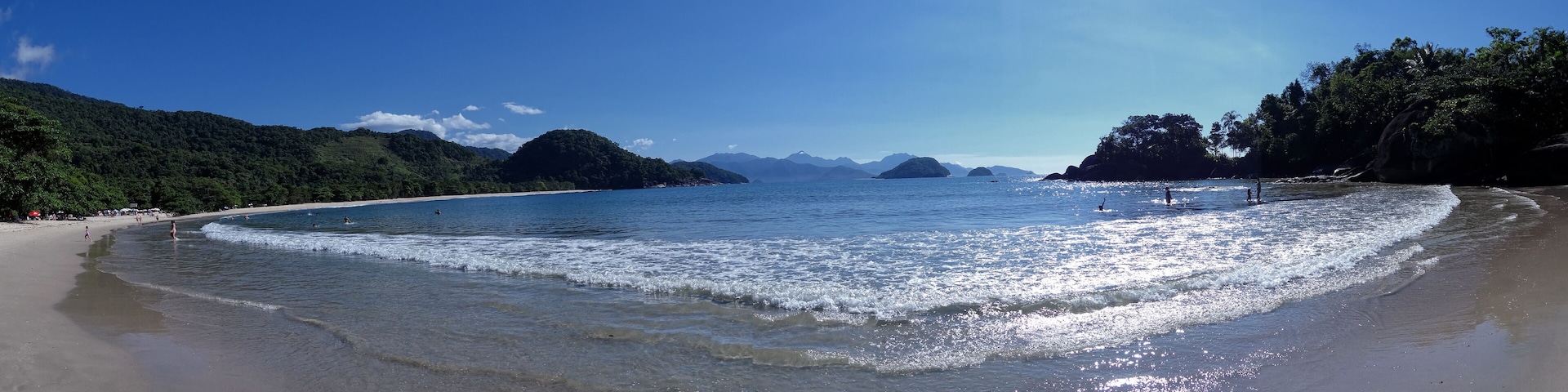 Felix Beach, Ubatuba, North Coast of Sao Paulo, Brazil - Panorama Photo