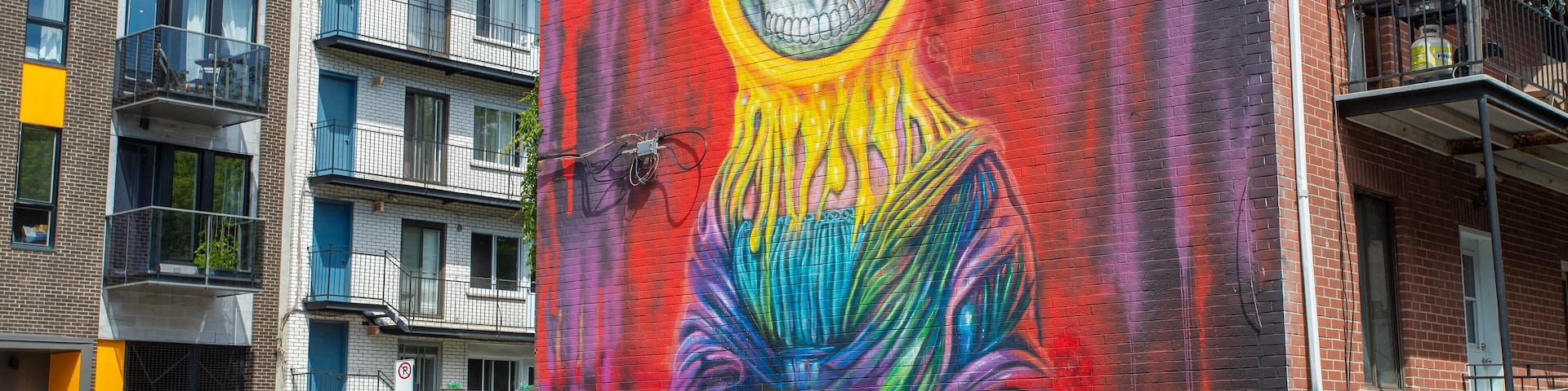 Saint Laurent Boulevard which includes outdoor art