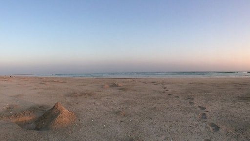Panorama on Crab Nests, my feet prints, on my own