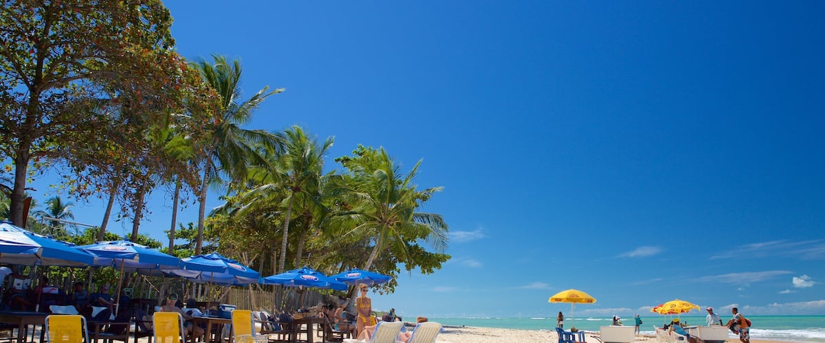 Pitinga Beach showing a sandy beach and general coastal views