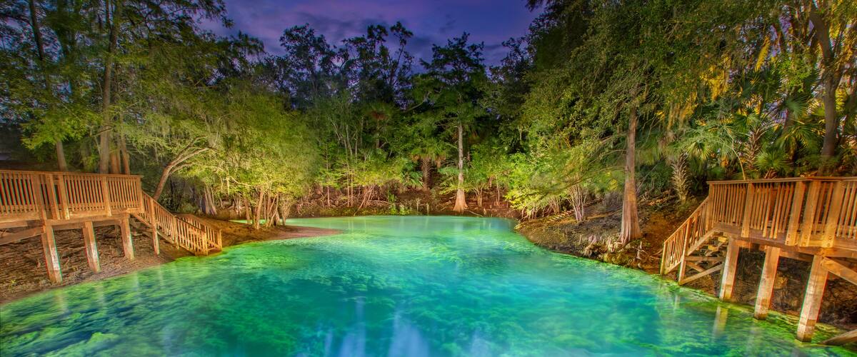 Branford Spring (A.K.A. Ivey Spring) in Ivey Memorial Park, Branford, Florida