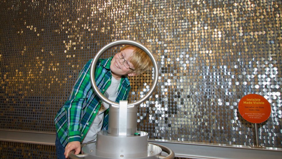 Fort Collins Museum of Discovery featuring interior views as well as an individual child