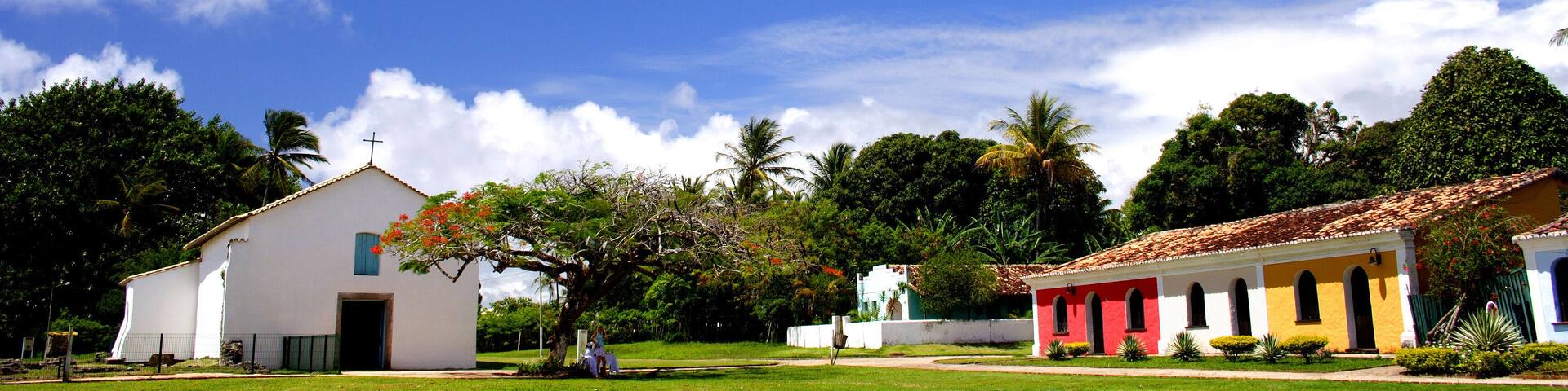 porto seguro, bahia / brazil - june 9, 2007: view of the region at Quadrado in Trancoso, in the city of Porto Seguro, in the south of Bahia.