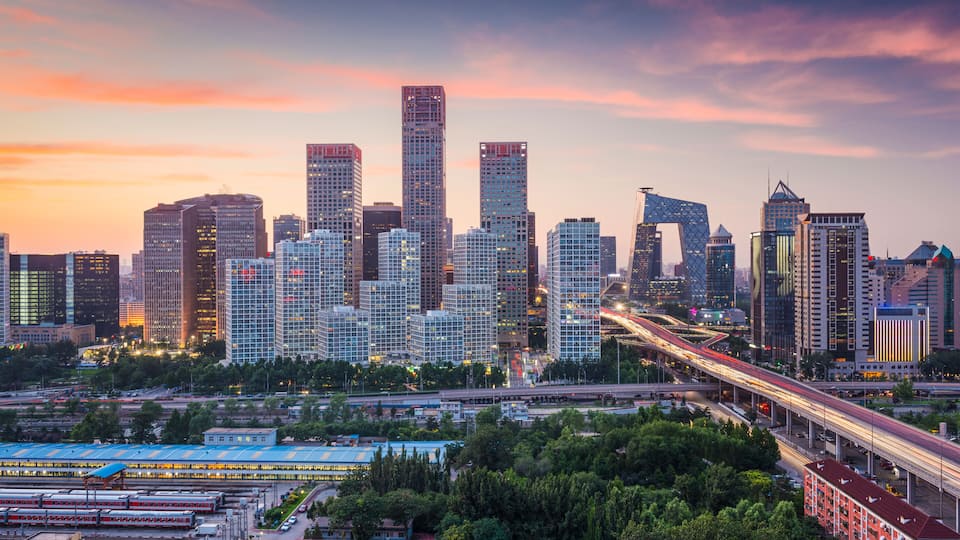 Beijing, China Financial District