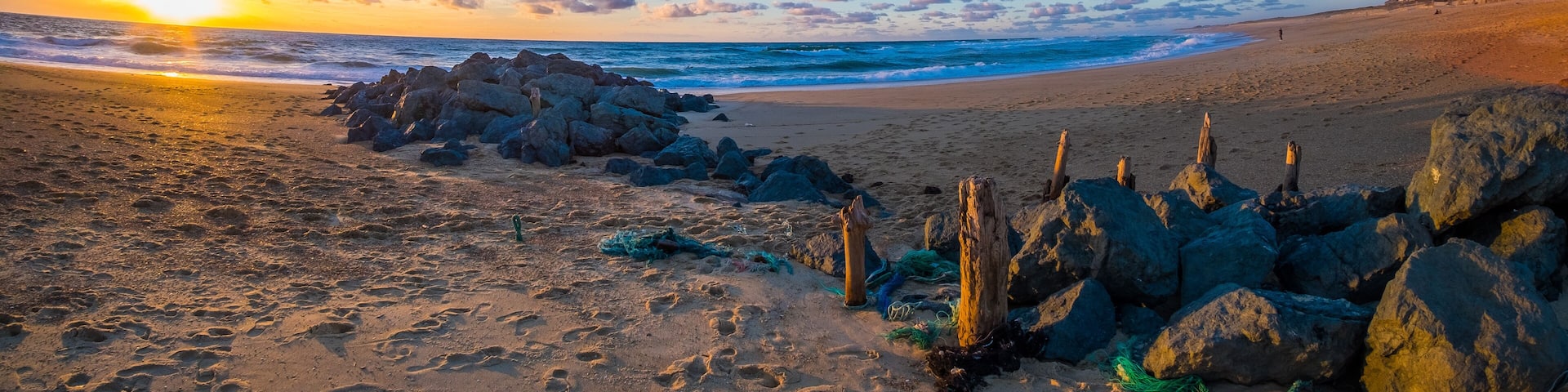 Hossegor beach sunset