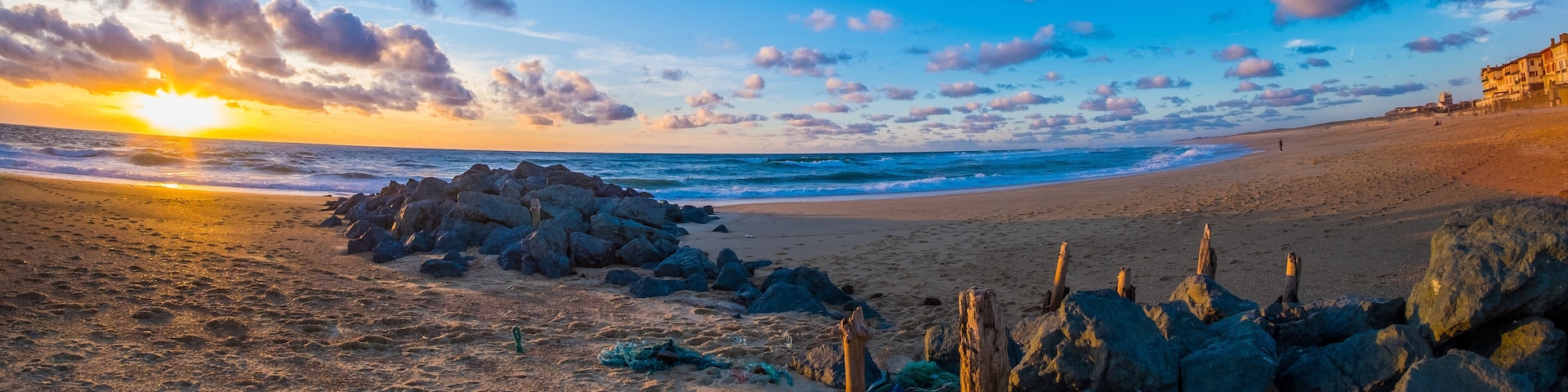 Hossegor beach sunset