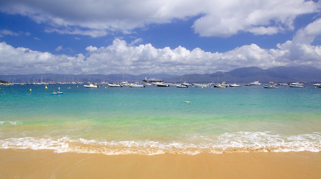 Belvedere-Campomoro which includes a sandy beach