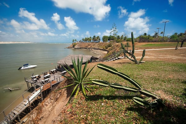 Tropical coast of Tibau do Sul near pipa brazil