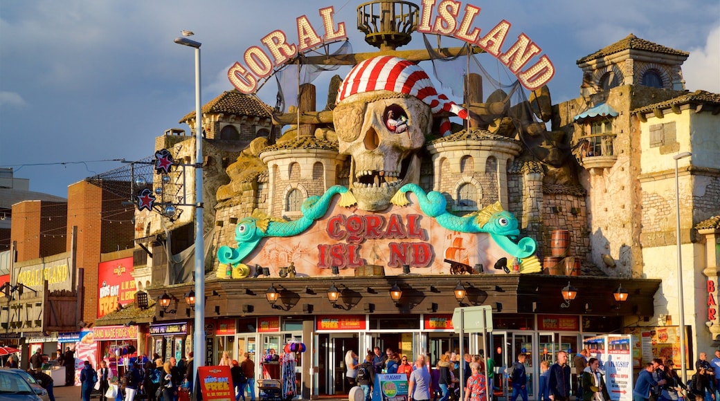 Blackpool showing signage