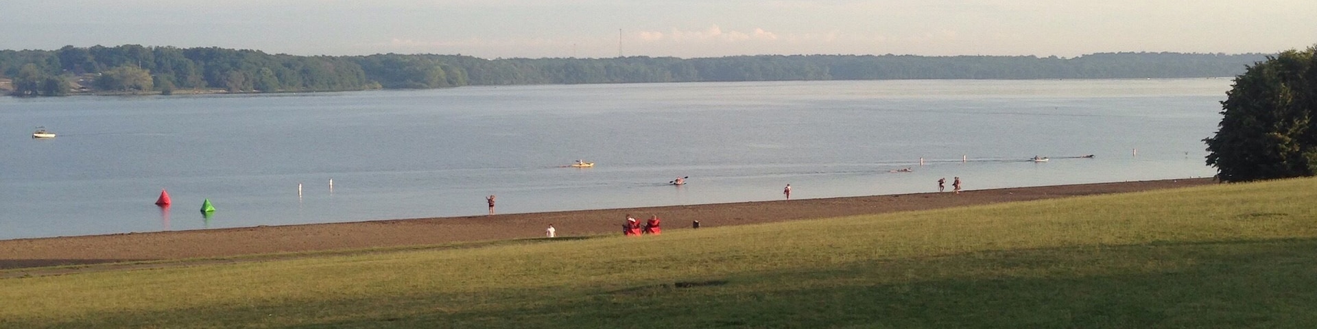 In the dog days of summer, a place to swim is clutch! Lots of good biking in the area too.