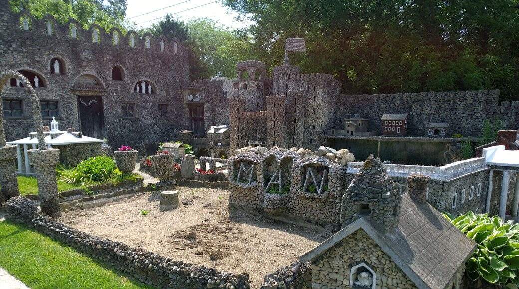 The Hartman Rock Garden is most definitely a unique roadside attraction.
What started in 1932 by Ben Hartman as a concrete fishing pond, expanded into an entire mini world using thousands of stones, a myriad of plants, handmade figurines and one hell of an imagination.
After Ben's passing in 1944, his widow, Mary took over his labor of love until her passing in 1997.
The garden began to succumb to neglect but was renovated in 2009 and is now open and free for visitors every day.