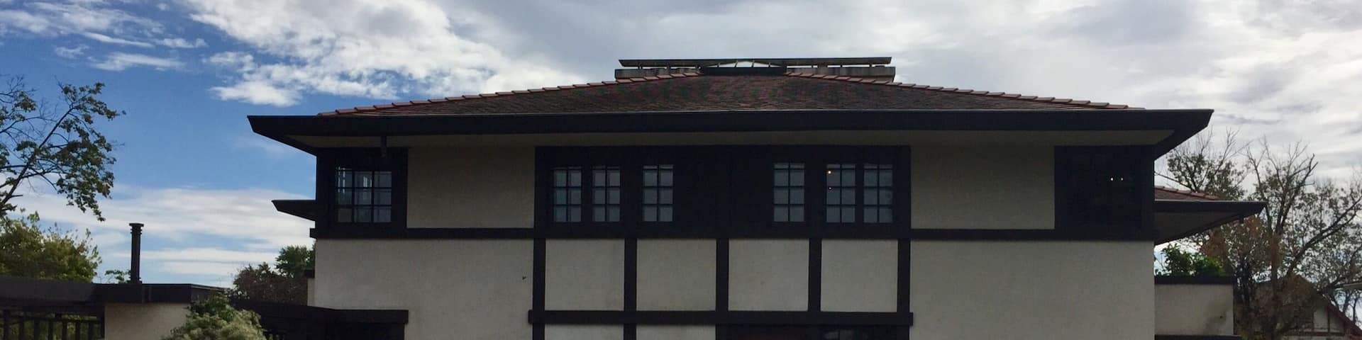 Influenced by a recent trip to Japan, Frank Lloyd Wright included some Japanese design elements in the creation of this home.