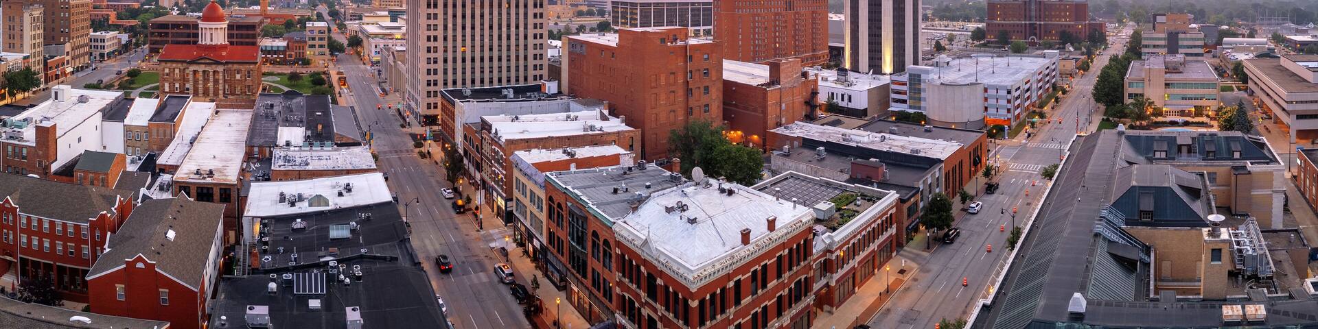 Springfield, Illinois, USA Downtown City Skyline