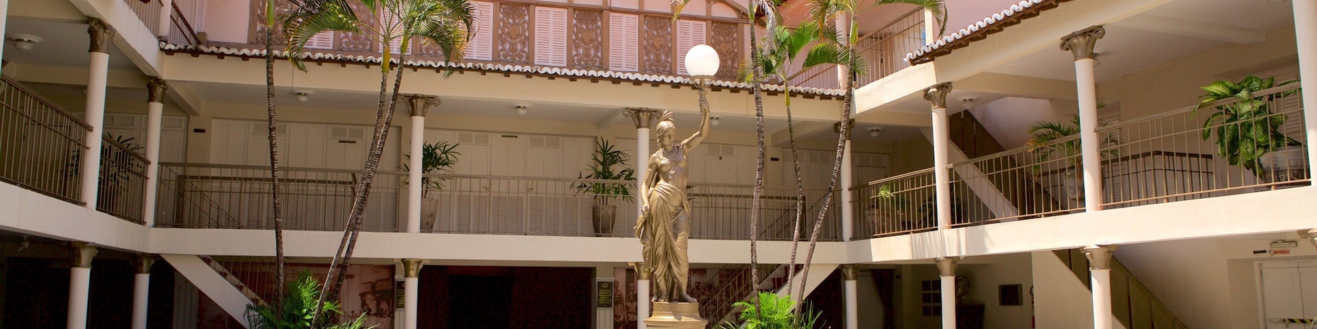 Alberto Maranhao Theater featuring a statue or sculpture and theater scenes