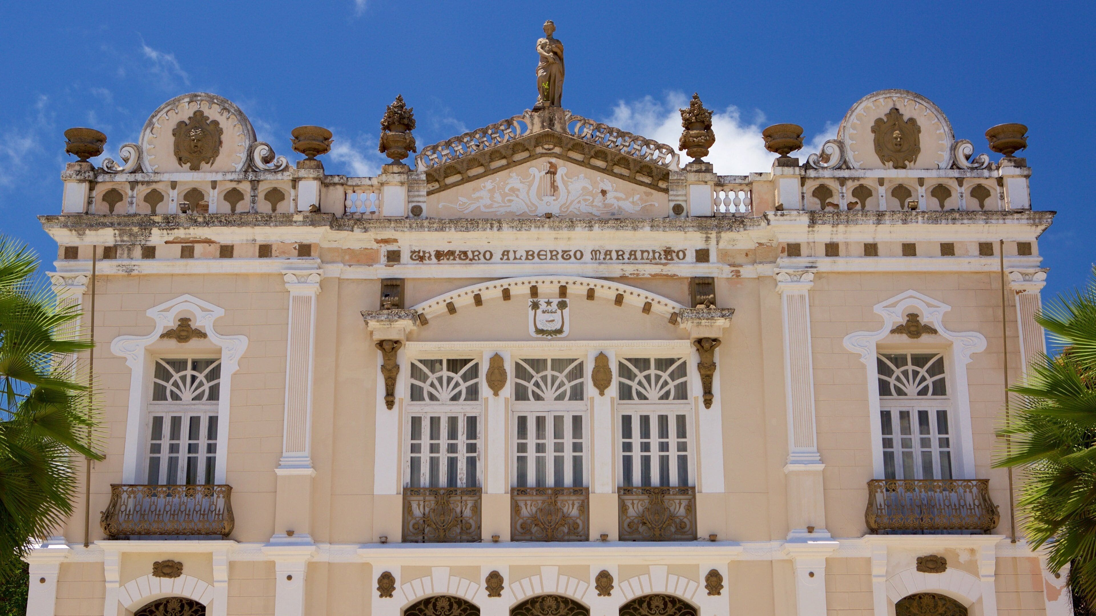 Alberto Maranhao Theater showing heritage elements and theatre scenes