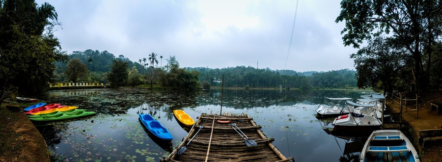 Karlad Lake Water Adventure Park in wayanad, Kayaking background