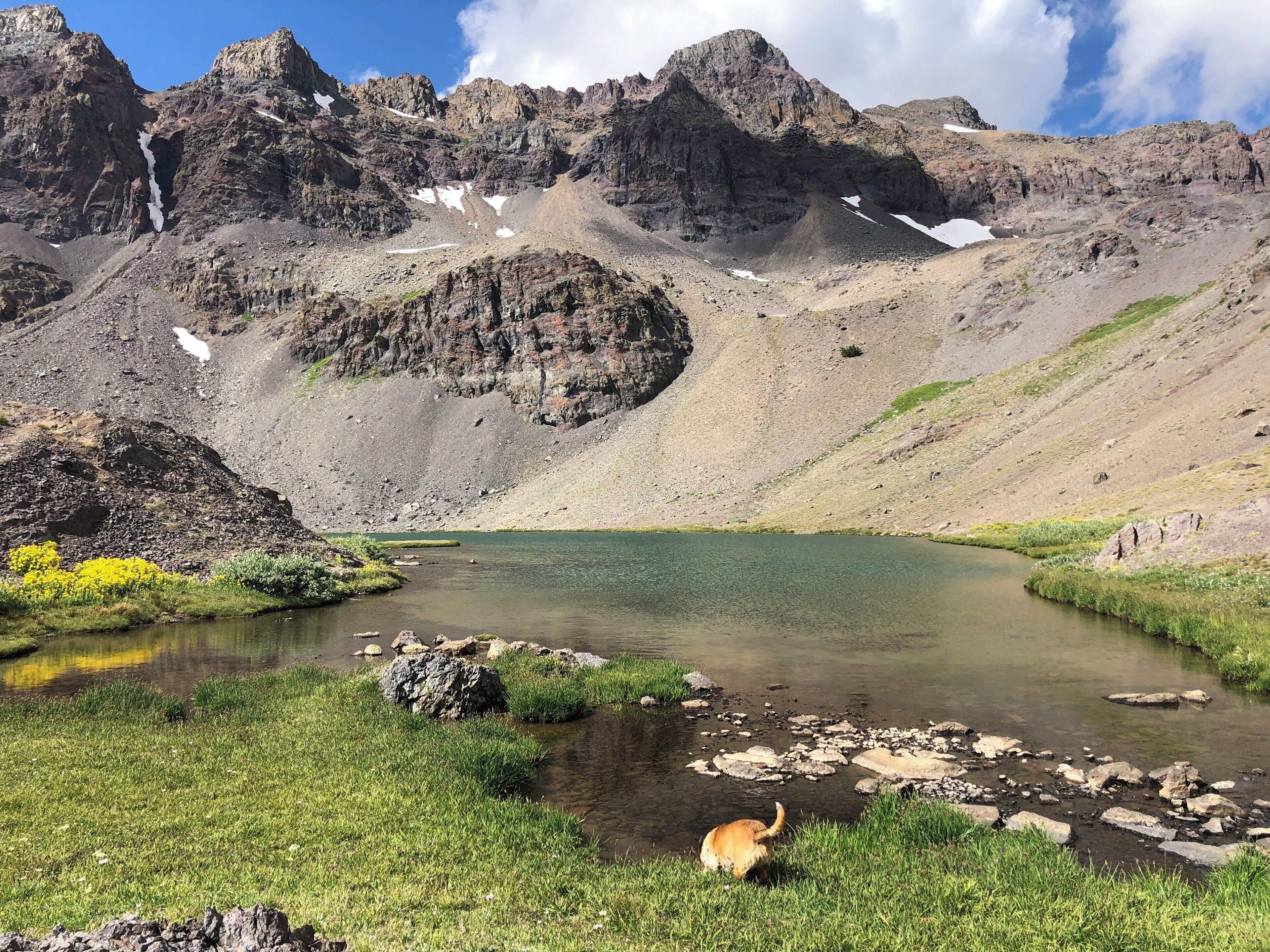 The lake at the top of the climb. #EmigrantWilderness #Adventure