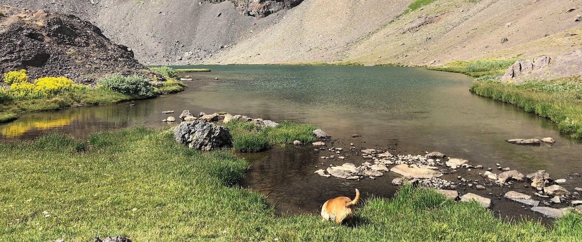 The lake at the top of the climb. #EmigrantWilderness #Adventure