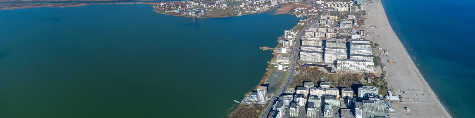Aerial view of the Navodari city - Romania