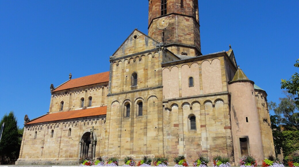 Alsace, Bas-Rhin, Rosheim, Église romane Saints-Pierre-et-Paul (XIIe) (PA00084909, IA00075638).