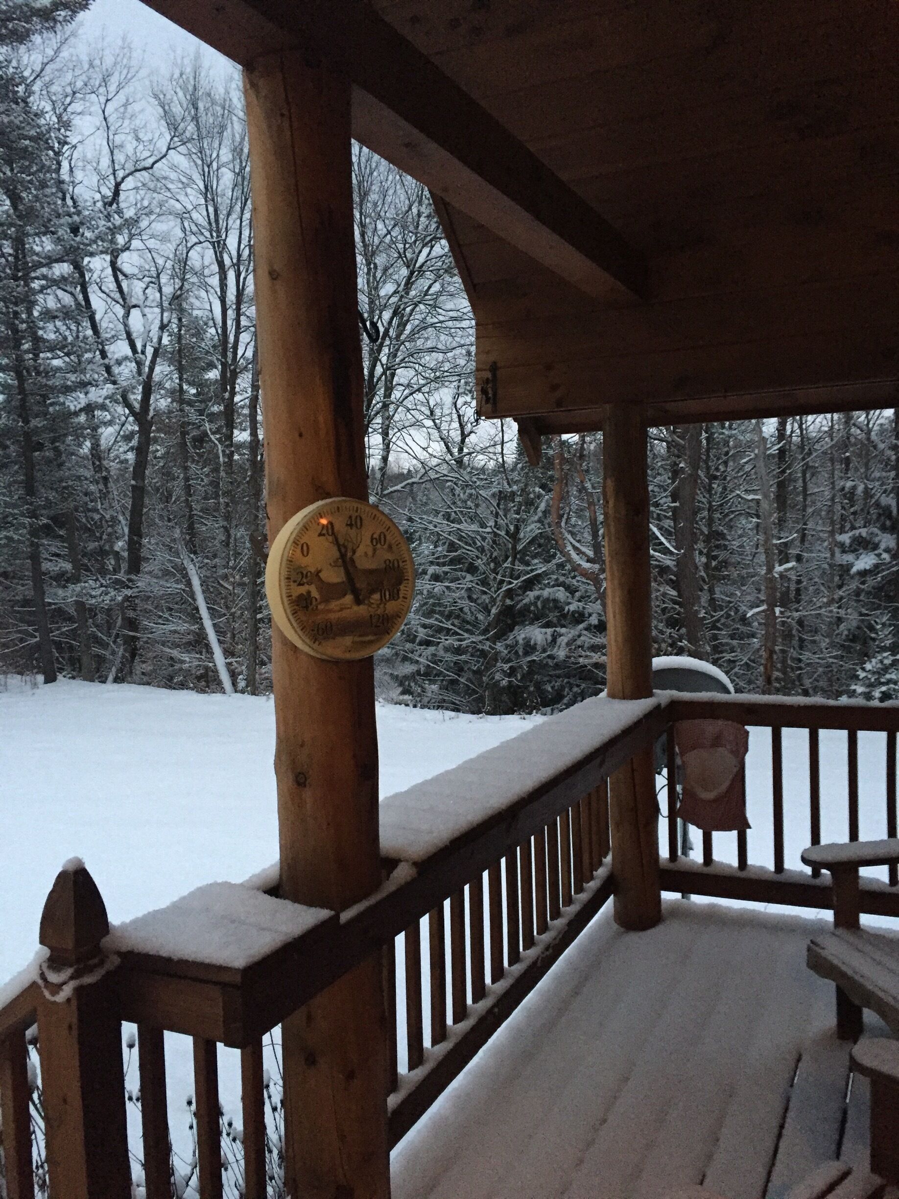 One of the snowiest towns in NY state. Forestport,Ny. 
Newyears Eve 2016