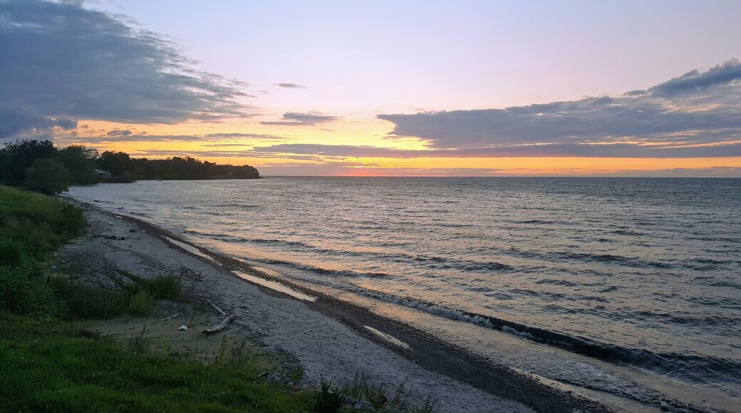 sunset over lake ontario