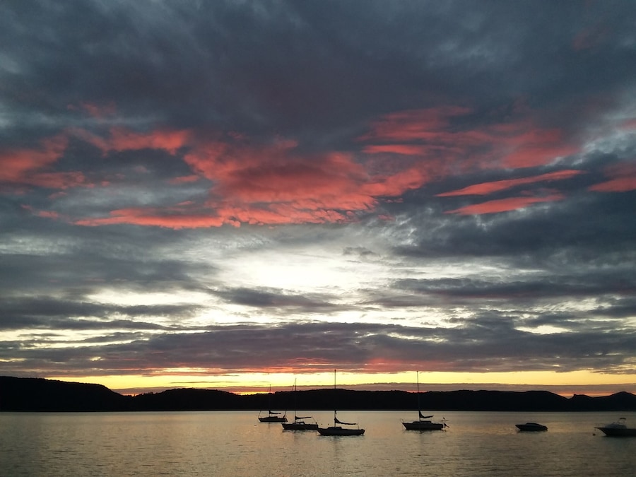Sunset at the Ossining waterfront